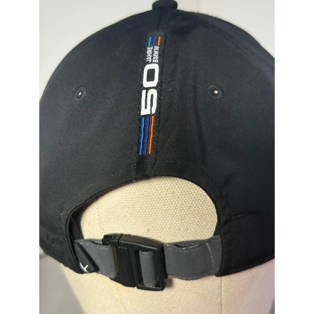 Puma BMW Motorsport Hat Mens OSFM Black Good 50 Jahre M Anniversary Cap